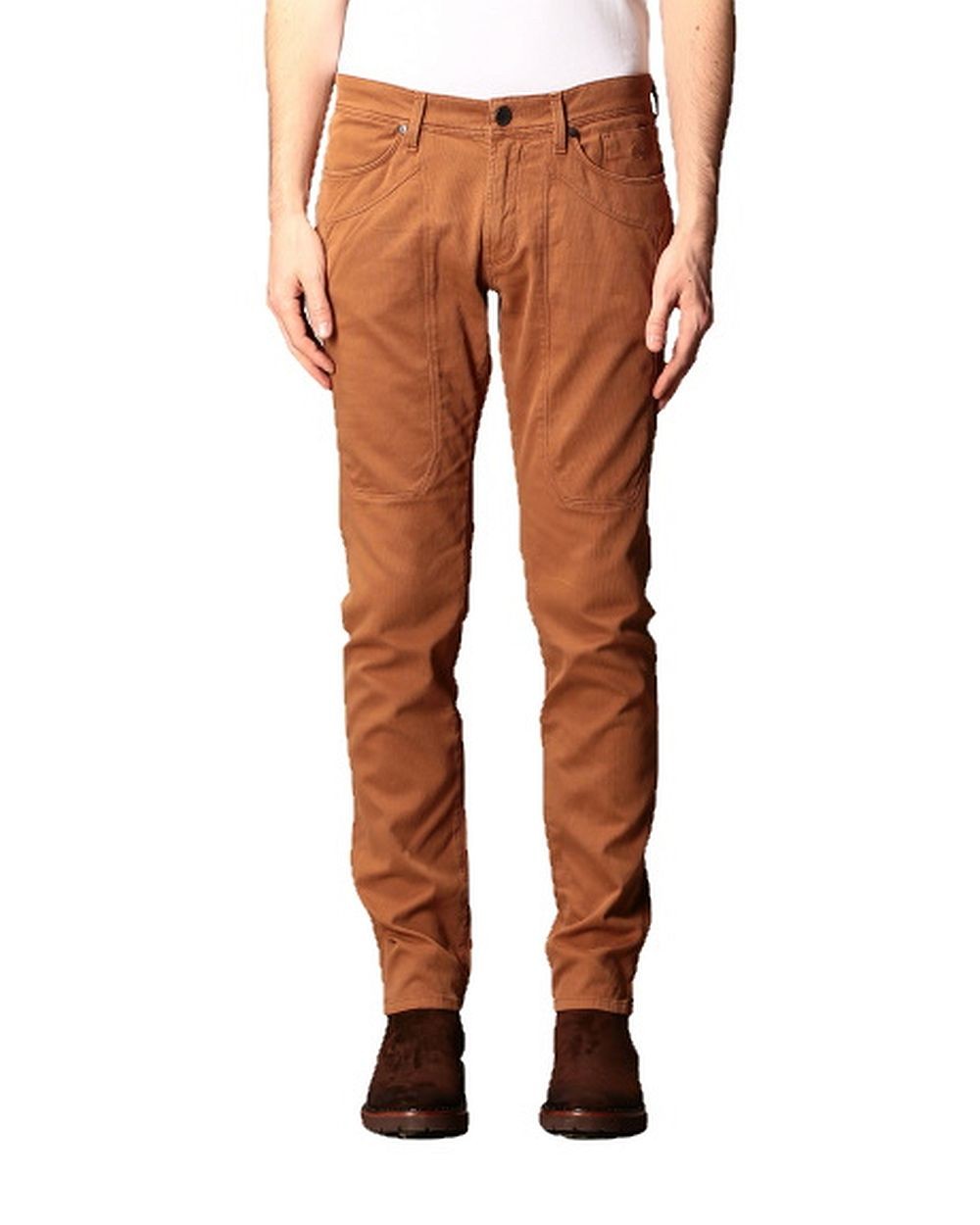 JKUPA077CJ389Pantalone Uomo 5 pkts patch slim Jeckerson Varianti 31 Colore  marrone