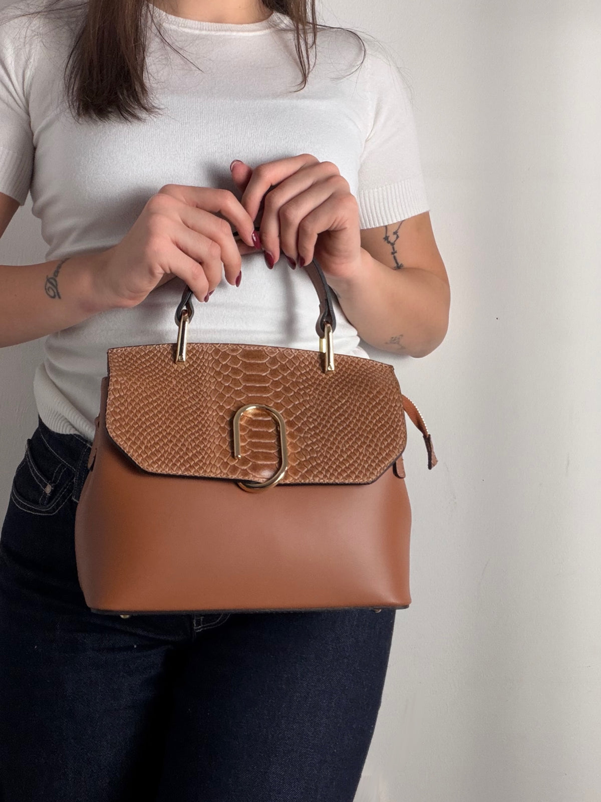 Borsa Camelia Snake