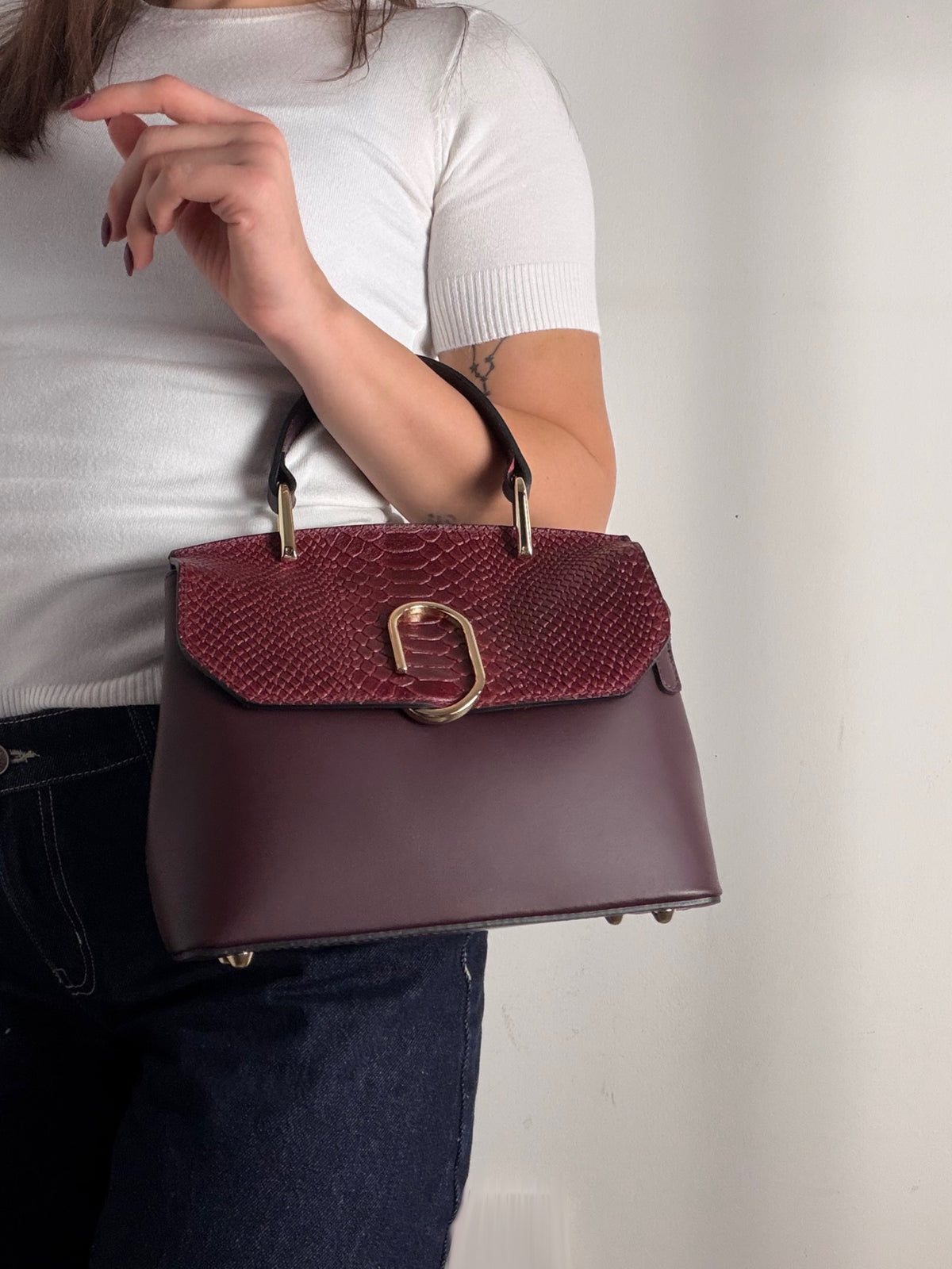 Borsa Camelia Snake