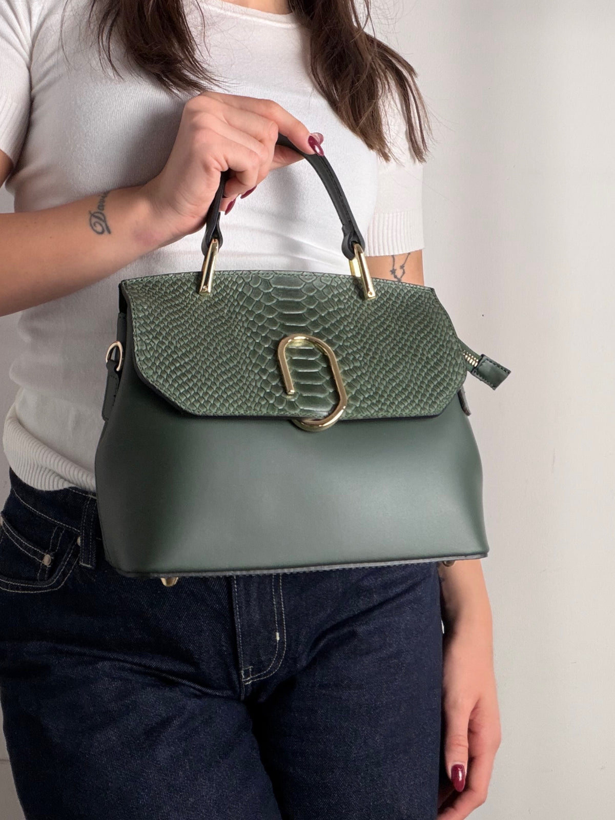 Borsa Camelia Snake