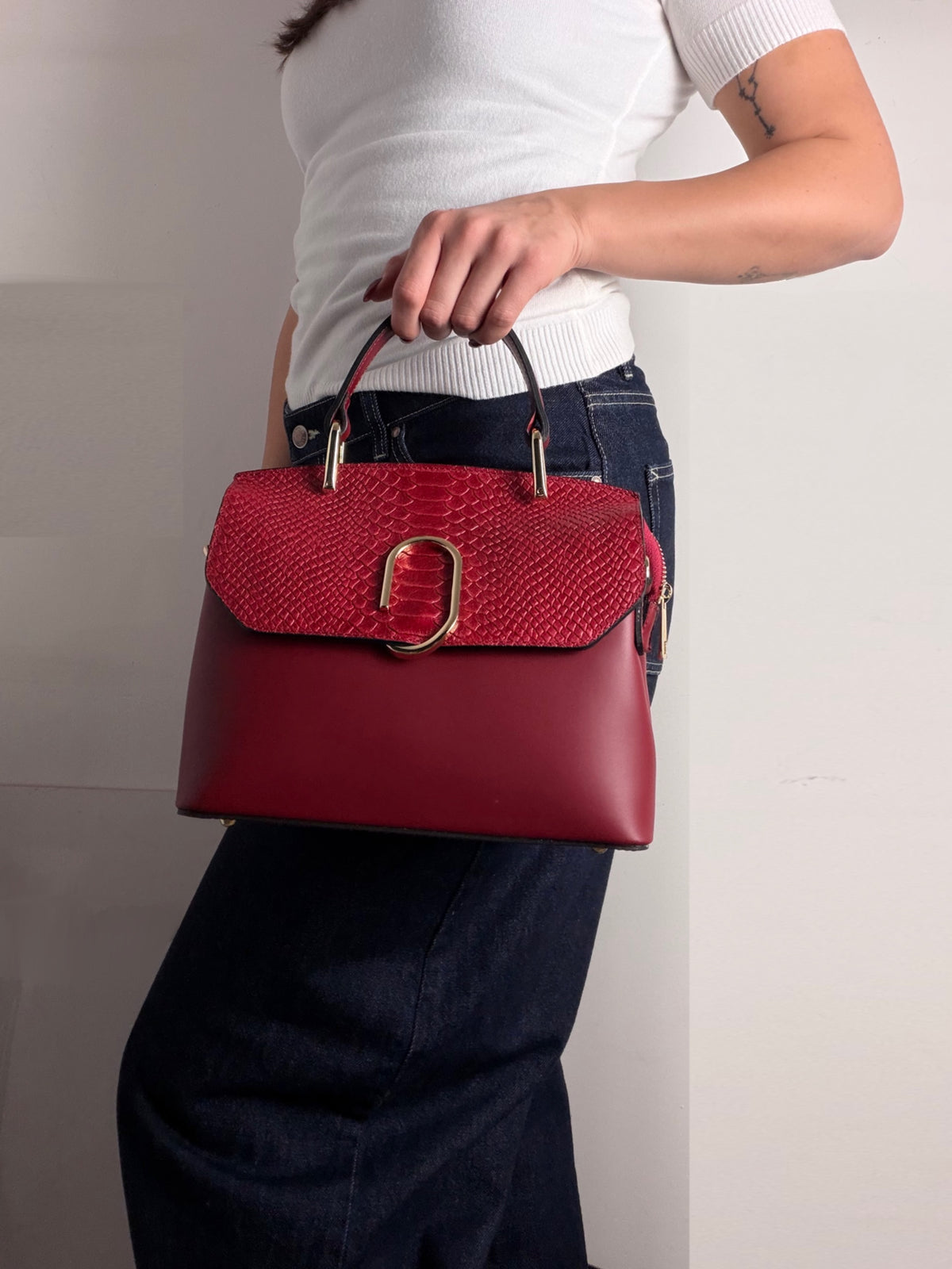 Borsa Camelia Snake